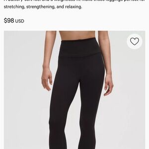 Lululemon Align 28-inch Leggings Sz 8